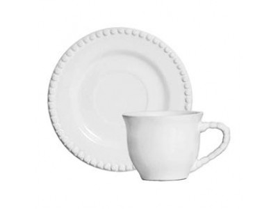 Xícara Chá Bolinha Branco Xícara Chá Bolinha Branco